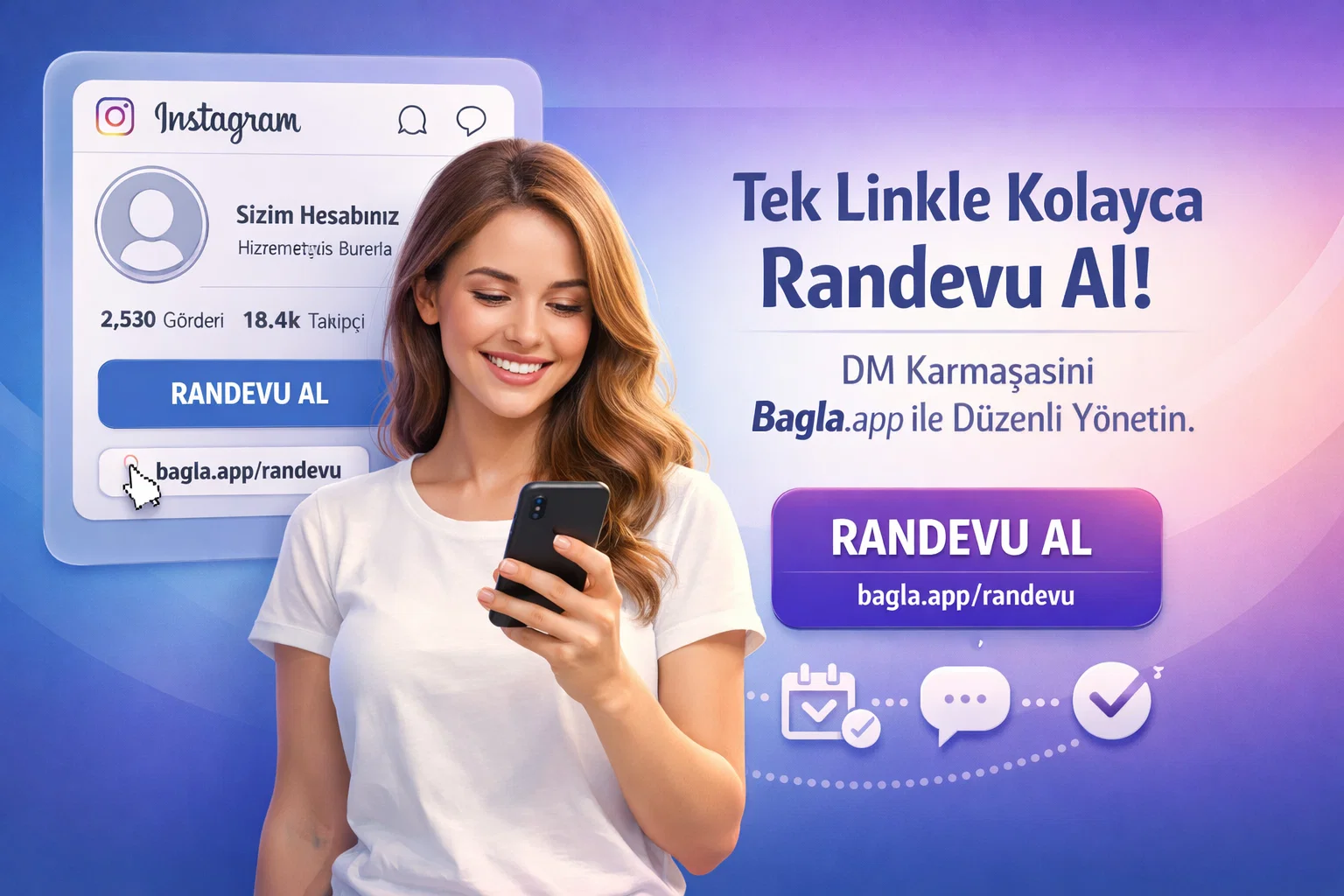 Instagramdan randevu alma sayfasi
