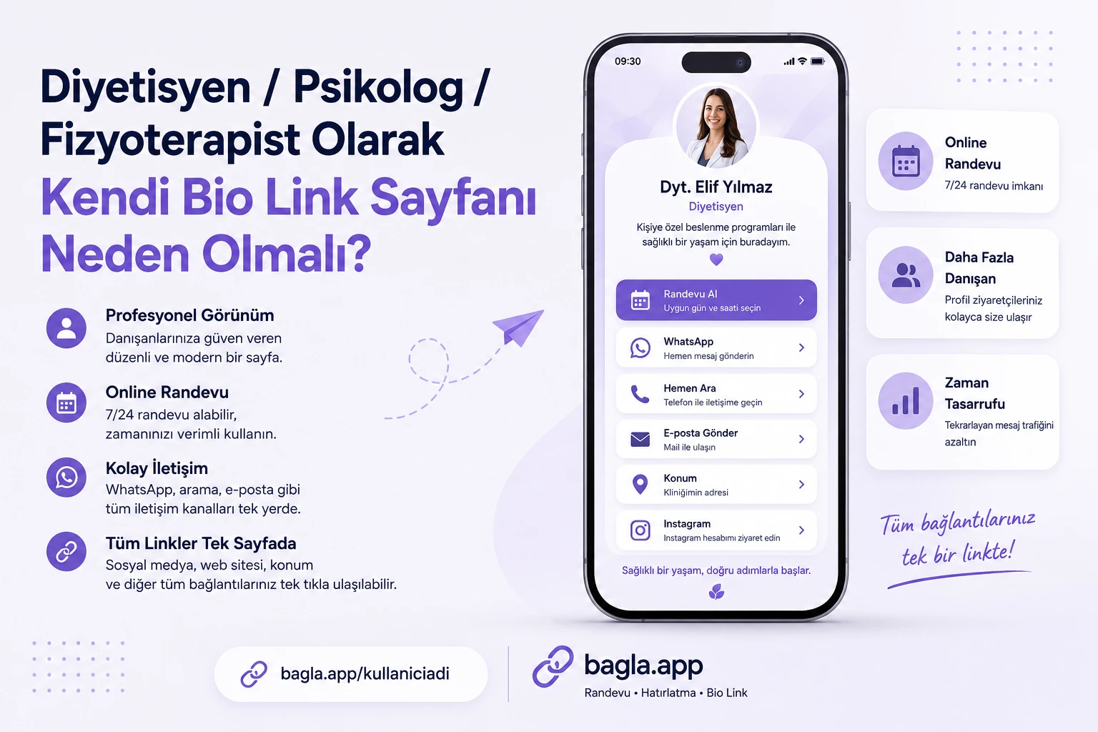 Diyetisyen / Psikolog / Fizyoterapist Olarak Kendi Bio Link Sayfanız Neden Olmalı?