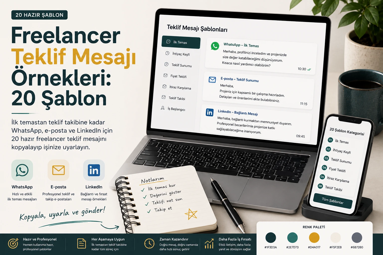 Freelancer Teklif Mesajı Örnekleri: 20 Şablon